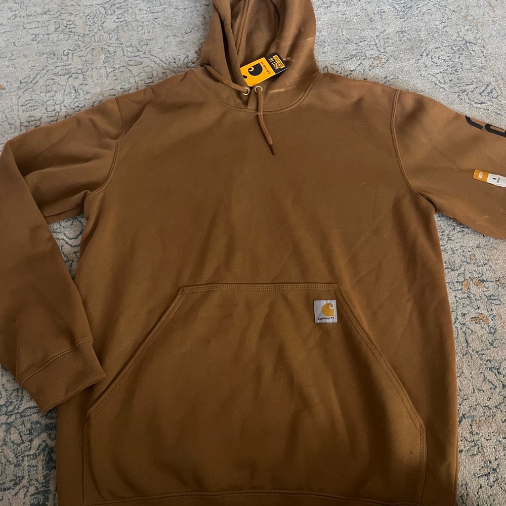 Carhartt Tan Hooded Sweatshirt